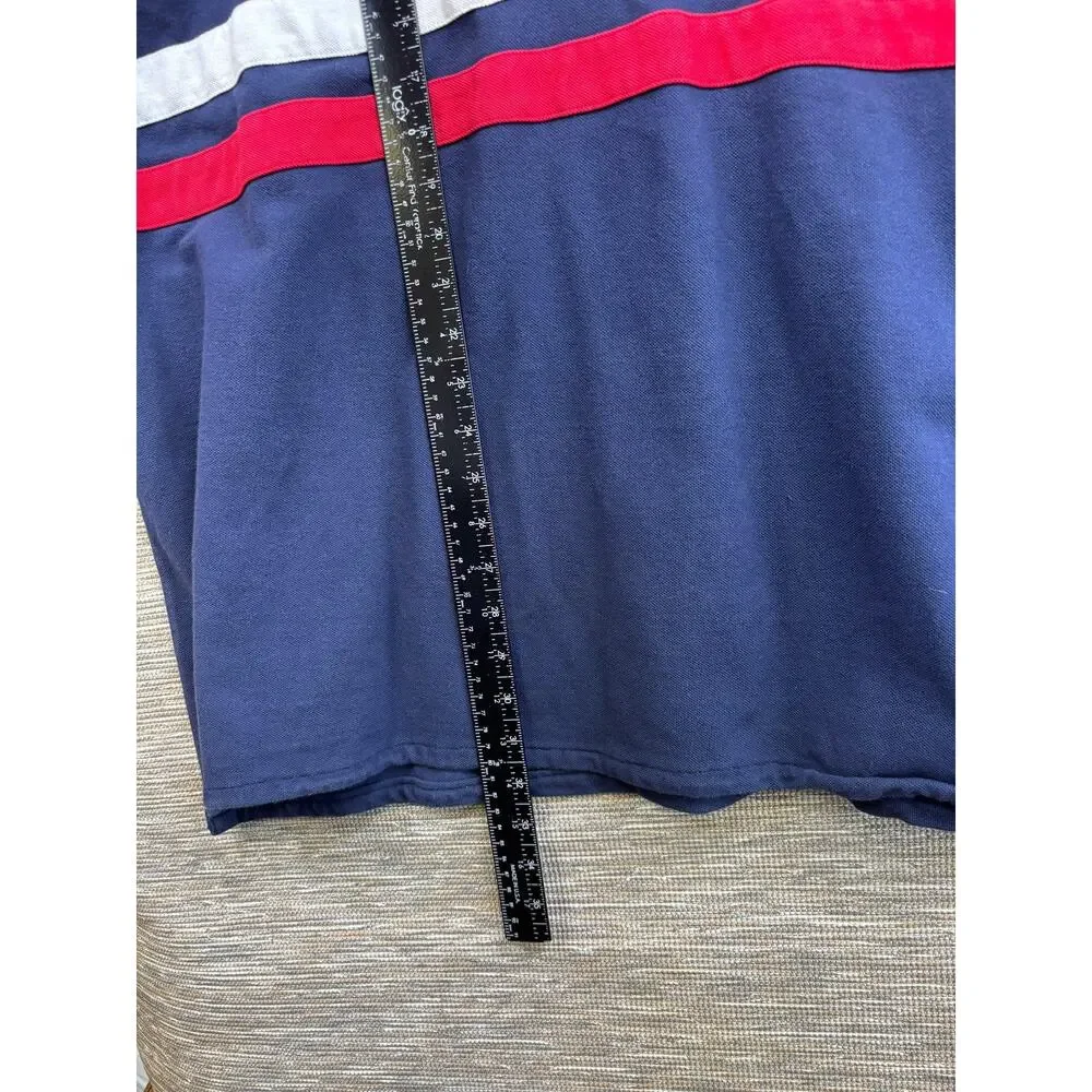 Polo Ralph Lauren Polo Shirt Mens Big 4XB Blue Stripe Rugby Big Pony Crest